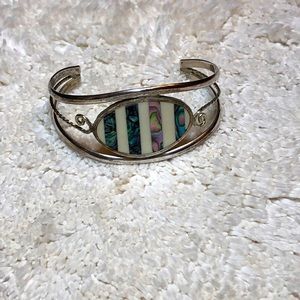 Silver cuff bracelet